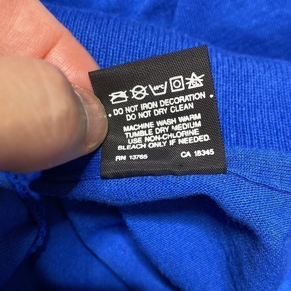 Vintage Screen Stars Super Bowl XXV Blue Polo Short Sleeve Shirt 1991 XL - Picture 4 of 5